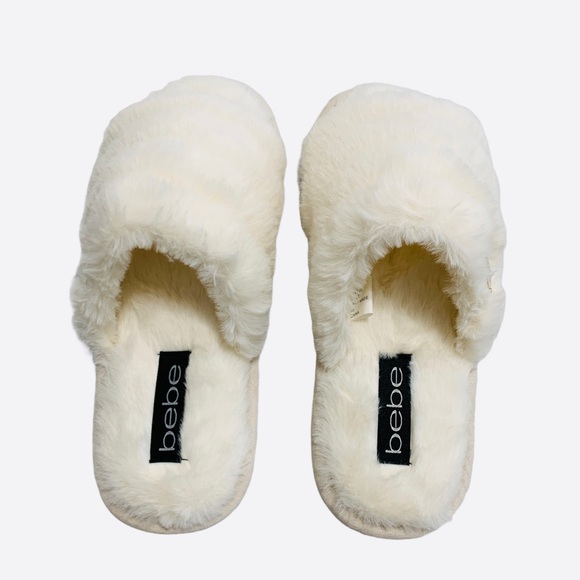 Bebe Faux Fur Slippers - Picture 2 of 4